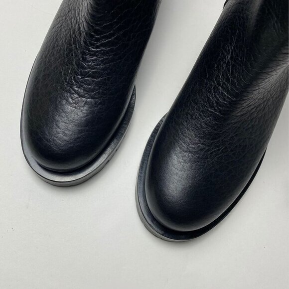 L'AUTRE CHOSE Buckle Black Leather Boots Size 36 - Picture 2 of 10
